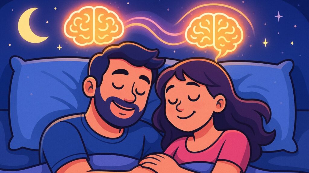 睡眠、カップル、脳、シンクロ＜漢方,鍼灸,接骨,妊活,不妊,男性不妊,不育,メンタル不調,うつ,不眠,不安,腎不全,腎機能低下,アトピー,肌トラブル＞