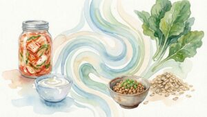 食物繊維、味噌、ヨーグルト、納豆、キムチ、発酵食品＜漢方,鍼灸,接骨,妊活,不妊,男性不妊,不育,メンタル不調,うつ,不眠,不安,腎不全,腎機能低下,アトピー,肌トラブル＞